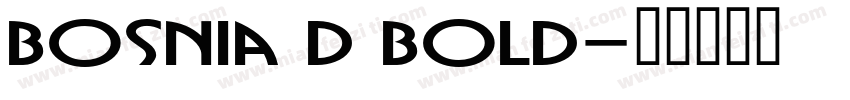 Bosnia D Bold字体转换